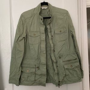 LL Bean Lightweight Green Utility Jacket